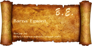 Barna Egmont névjegykártya