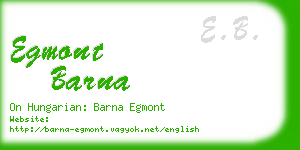 egmont barna business card